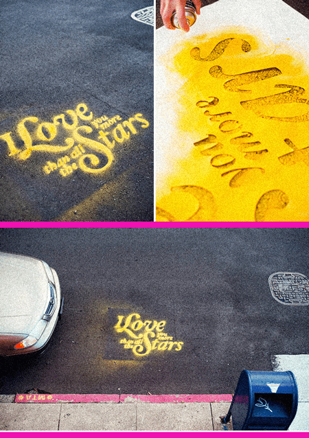 Street Team Sidewalk Chalk Promotion