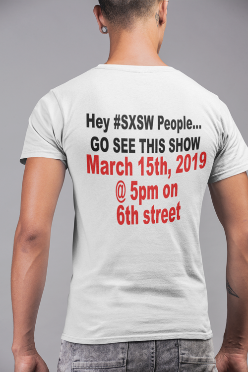 Poster Printing Service Posting Distribution on a sHirt