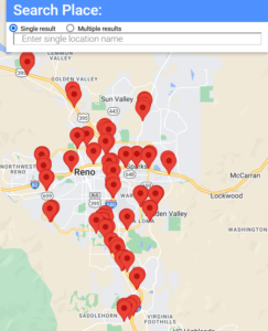 Map Reno Strategy of sign placement services